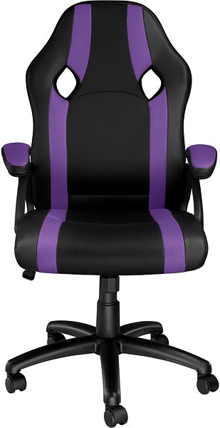 Office Armchair Tectake Goodman, black/purple ...