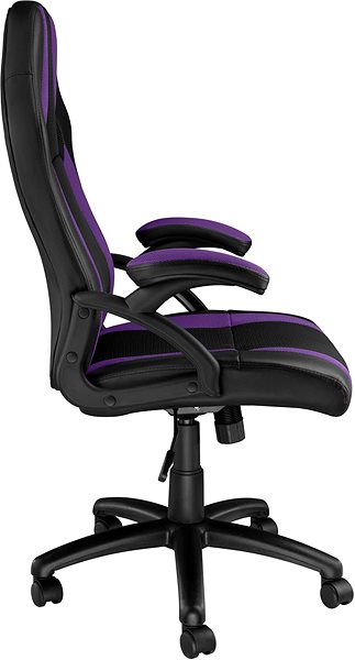 Office Armchair Tectake Goodman, black/purple ...