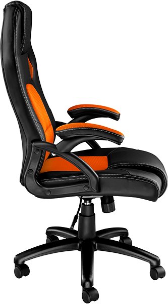 Office Armchair Tectake Tyson, black/orange ...