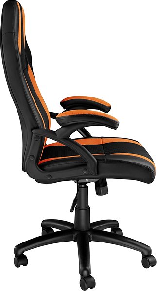 Office Armchair Tectake Goodman, black/orange ...