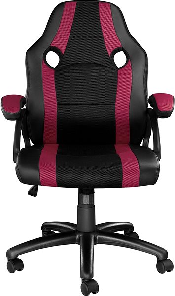 Office Armchair Tectake Benny, black/wine ...