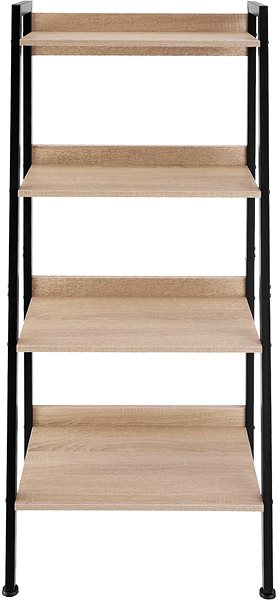 Regál Tectake - Rebríkový regál, 57,5 × 34 × 138 cm, Industrial svetlé drevo, dub Sonoma ...