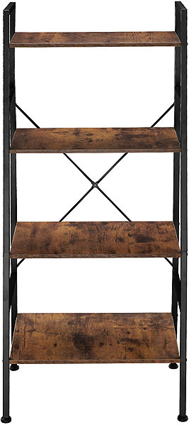 Shelving Unit TecTake Ladder rack Liverpool industrial 61,5 × 36,5 × 150 cm, black ...