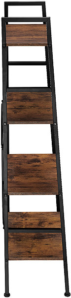 Shelving Unit TecTake Ladder rack Liverpool industrial 61,5 × 36,5 × 150 cm, black ...