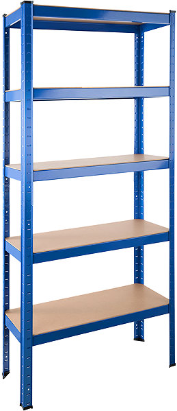 Shelving Unit TecTake Storage rack 5 levels, load capacity 350 kg ...