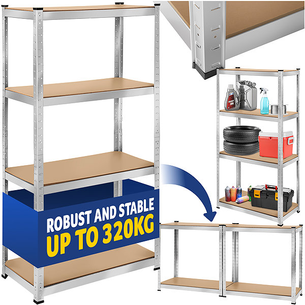 Shelving Unit TecTake Shelf, 4 shelves ...