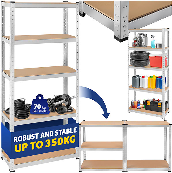 Shelving Unit TecTake Shelf, 5 shelves ...