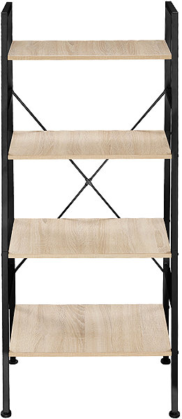 Shelving Unit TecTake Ladder rack Newcastle industrial 57,5 × 35,5 × 139 cm, brown ...