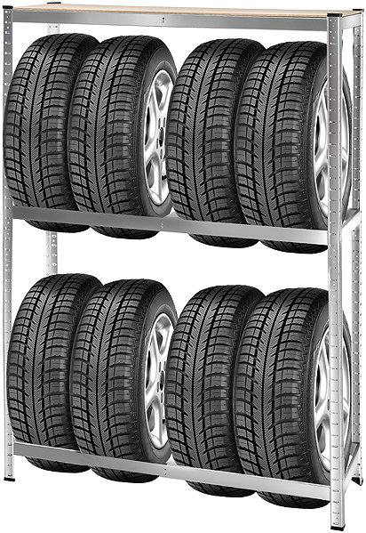 Shelving Unit TecTake Tyre rack ...