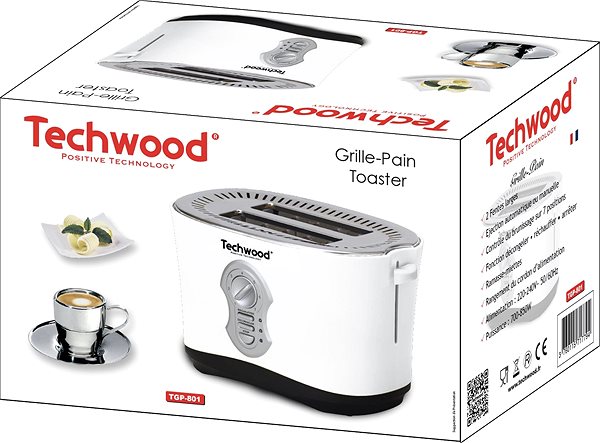 Toaster Techwood TGP-801 Packaging/box