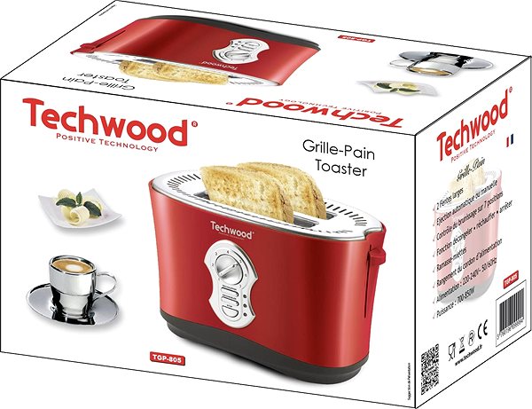 Toaster Techwood TGP-805 Packaging/box