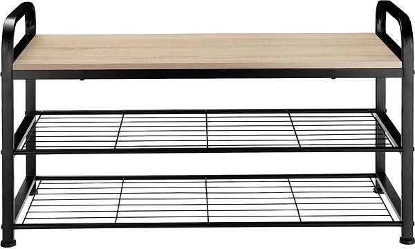Botník Skrinka na topánky Southampton 91 × 36 × 55 cm Industrial svetlé drevo, dub Sonoma ...