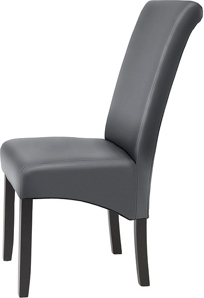 Jídelní židle Jídelní židle ergonomická, masivní dřevo, šedá ...