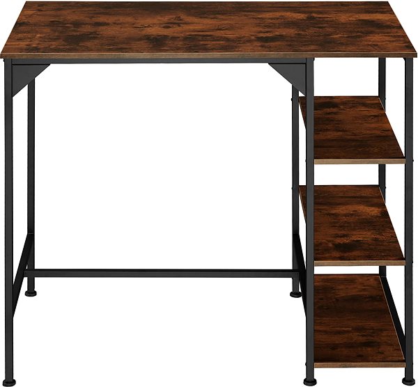 Barový stôl Barový stôl Cannock Industrial tmavé drevo ...