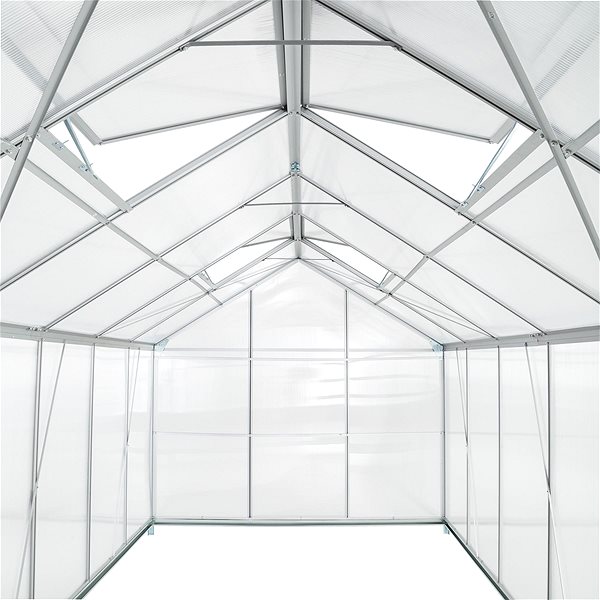 Skleník Polykarbonátový skleník bez základne 375 × 185 × 195 cm ...