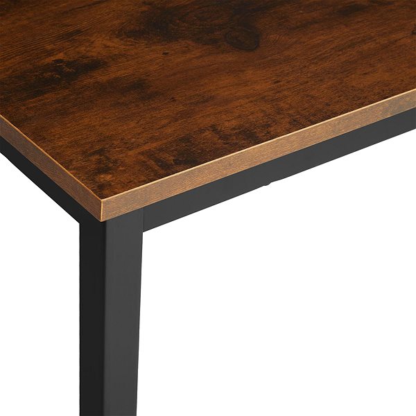 Písací stôl Tectake Písací stôl Jenkins, Industrial tmavé drevo, 80 cm ...