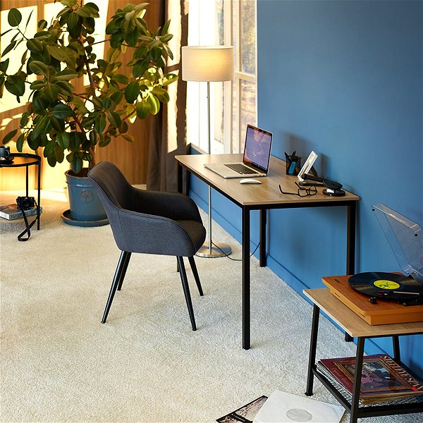 Písací stôl Tectake Písací stôl Vanport 120 × 60 × 75,5 cm, Industrial tmavé drevo ...
