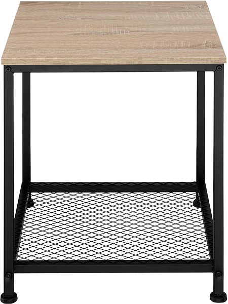 Odkladací stolík Tectake Odkladací stolík Derby 45,5 × 45,5 × 55,5 cm, Industrial svetlé drevo, dub Sonoma ...