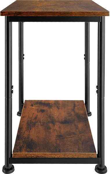 Odkladací stolík Tectake Odkladací stolík Yonkers 38,5 × 30 × 51,5 cm, Industrial tmavé drevo ...