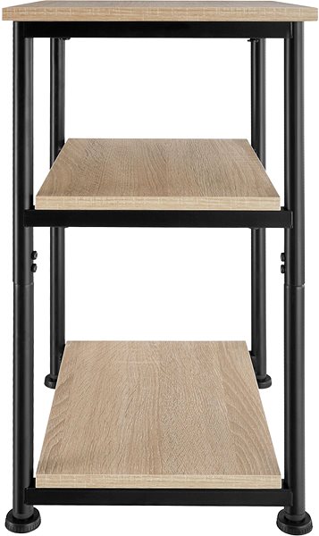 Odkladací stolík Tectake Odkladací stolík Memphis 34 × 30 × 59 cm, Industrial svetlé drevo, dub Sonoma ...
