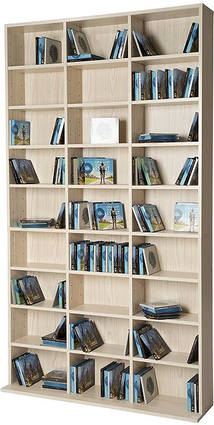 Shelving Unit Tectake Christel 180 × 102 × 23,5 cm - beech ...