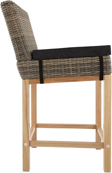 Barová židle TecTake Ratanová barová židle Latina - přírodní ...