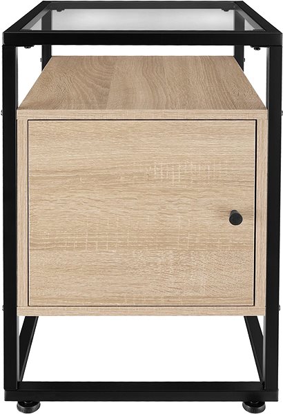 Noční stolek TecTake Noční stolek Dudley 40 × 43 × 60,5 cm - Industrial světlé dřevo, dub Sonoma ...