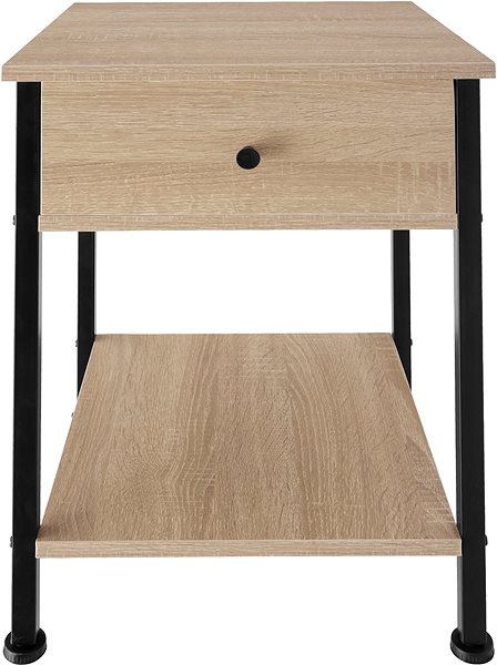 Noční stolek TecTake Noční stolek Bradford 40 × 40 × 55,5 cm - Industrial světlé dřevo, dub Sonoma ...