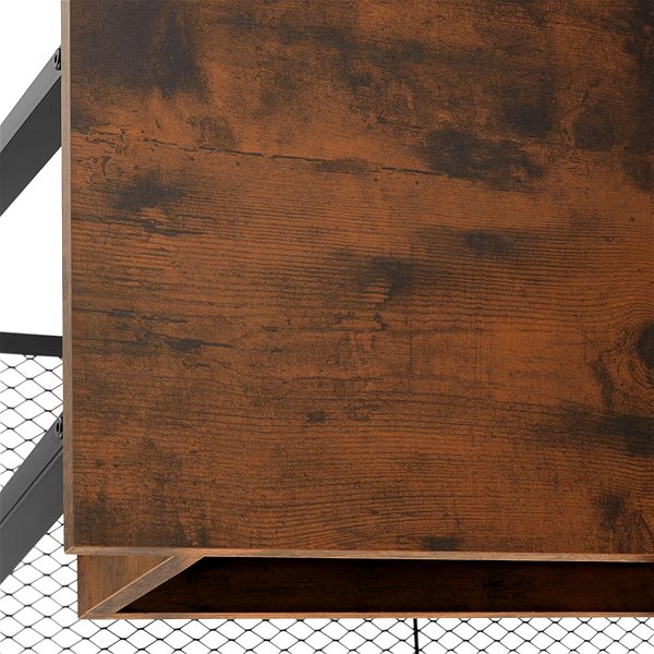 Konzolový stolek TecTake Konzolový stolek Tralee 100 × 35 × 80,5 cm - Industrial tmavé dřevo ...