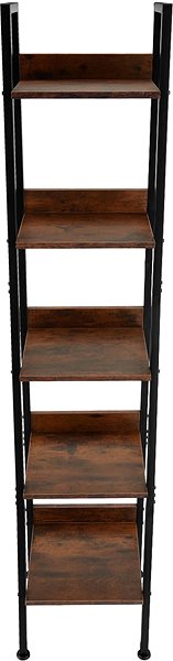 Shelving Unit TecTake Ladder rack - 35,5 × 31,5 × 170,5 cm - Industrial dark wood ...