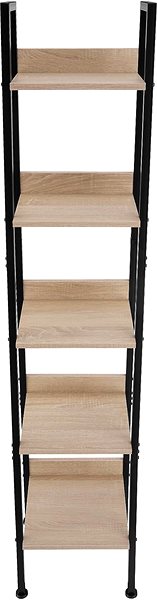 Shelving Unit TecTake Metal shelf 170,5 x 35,5 x 31,5 cm, decor oak Sonoma ...