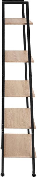 Shelving Unit TecTake Metal shelf 170,5 x 35,5 x 31,5 cm, decor oak Sonoma ...