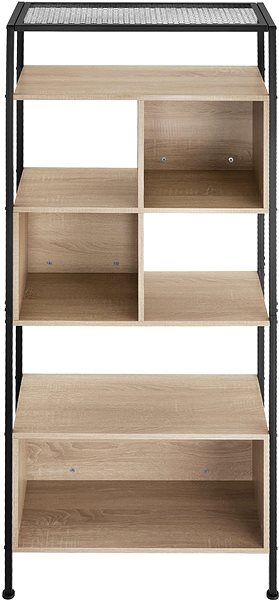 Shelving Unit TecTake Shelf Hastings 170,5 x 75 x 31 cm decor oak Sonoma ...
