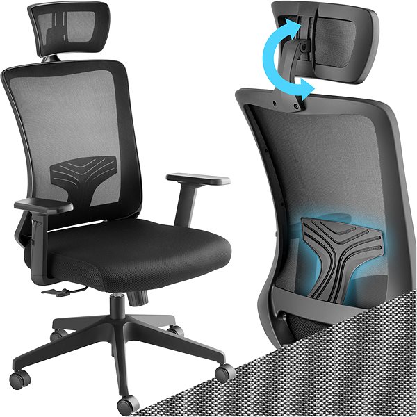 Office Chair TECTAKE Phoibe black ...