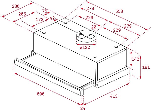 Extractor Hood TEKA TL 6310 SS Technical draft