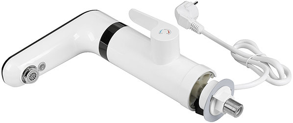 Teesa TSA4101 tap with electric water heater 3500W, white.