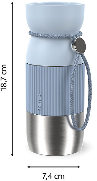 Thermal Mug Tefal N2191610 BeYou Mug 0,36 l blue ...