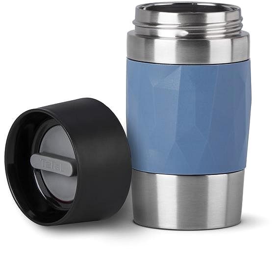 Thermotasse Tefal Compact Mug N2160210 Reisebecher 0,3 Liter - blau Screen