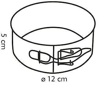 Baking Mould TESCOMA Folding Cake Tin DELÍCIA ¤ 12cm Technical draft
