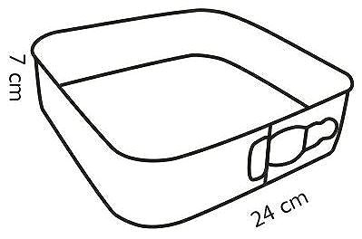 Baking Mould TESCOMA Square Folding Cake Tin DELÍCIA 24x24m Technical draft