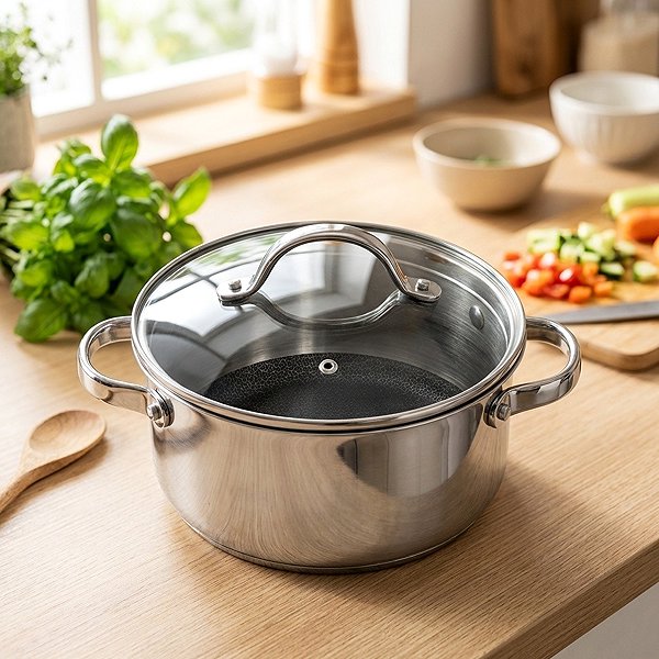 TESCOMA 780572.00 SteelCRAFT Kasserolle mit Deckel 20 cm 3 l .