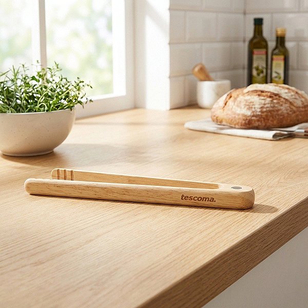 Küchenzange TESCOMA Zange mit Magnet FEELWOOD 20 cm Lifestyle