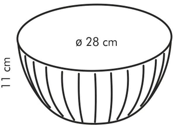 Schale TESCOMA DELÍCIA Schüssel aus Kunststoff - O 28 cm - 5,0 Liter - gelb ...