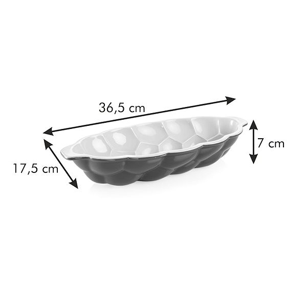 Baking Mould TESCOMA DELICIA Ceramic Braided Bread Pan 622208.00 Technical draft