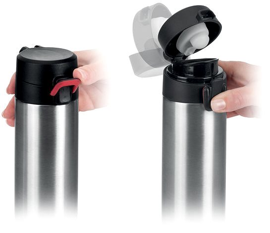 Thermoskanne Sport Thermosflasche mit Schloss CONSTANT 0,5 Liter - Edelstahl Mermale/Technologie