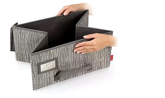 Úložný box TESCOMA Škatuľa na odevy FANCY HOME 40 × 35 × 20 cm, cappuccino ...