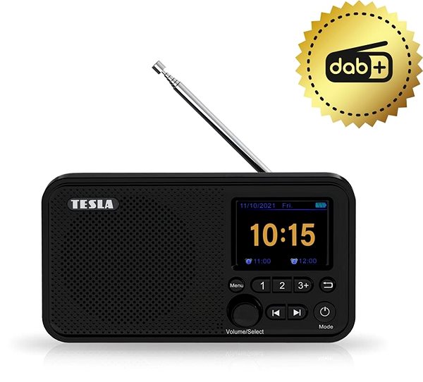 Radio TESLA Sound DAB75 radio with DAB+ certification Features/technology