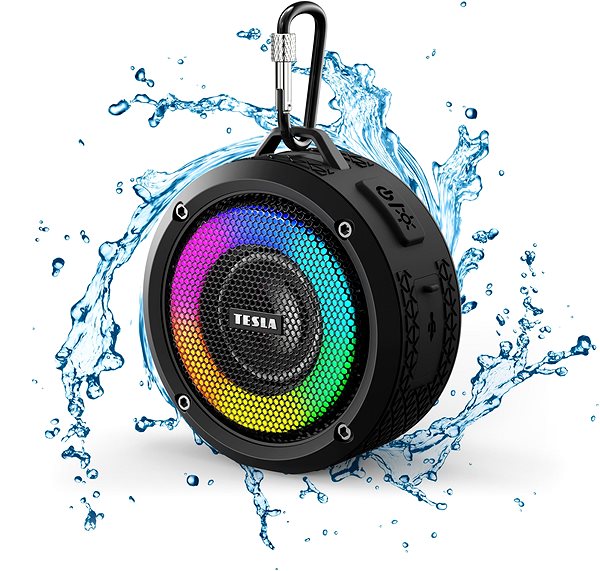 Bluetooth-Lautsprecher TESLA Sound BS60 Kabelloser Bluetooth Lautsprecher - wasserdicht - schwarz ...