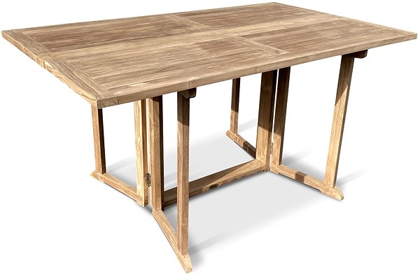 Záhradný stôl TEXIM Stôl záhradný skladací BUTTERFLY/BEVERLY, teak 150cm ...