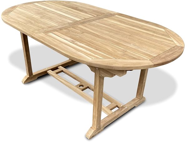 Kerti asztal TEXIM Faisal Összecsukható kerti asztal, teakfa, 240 cm ...